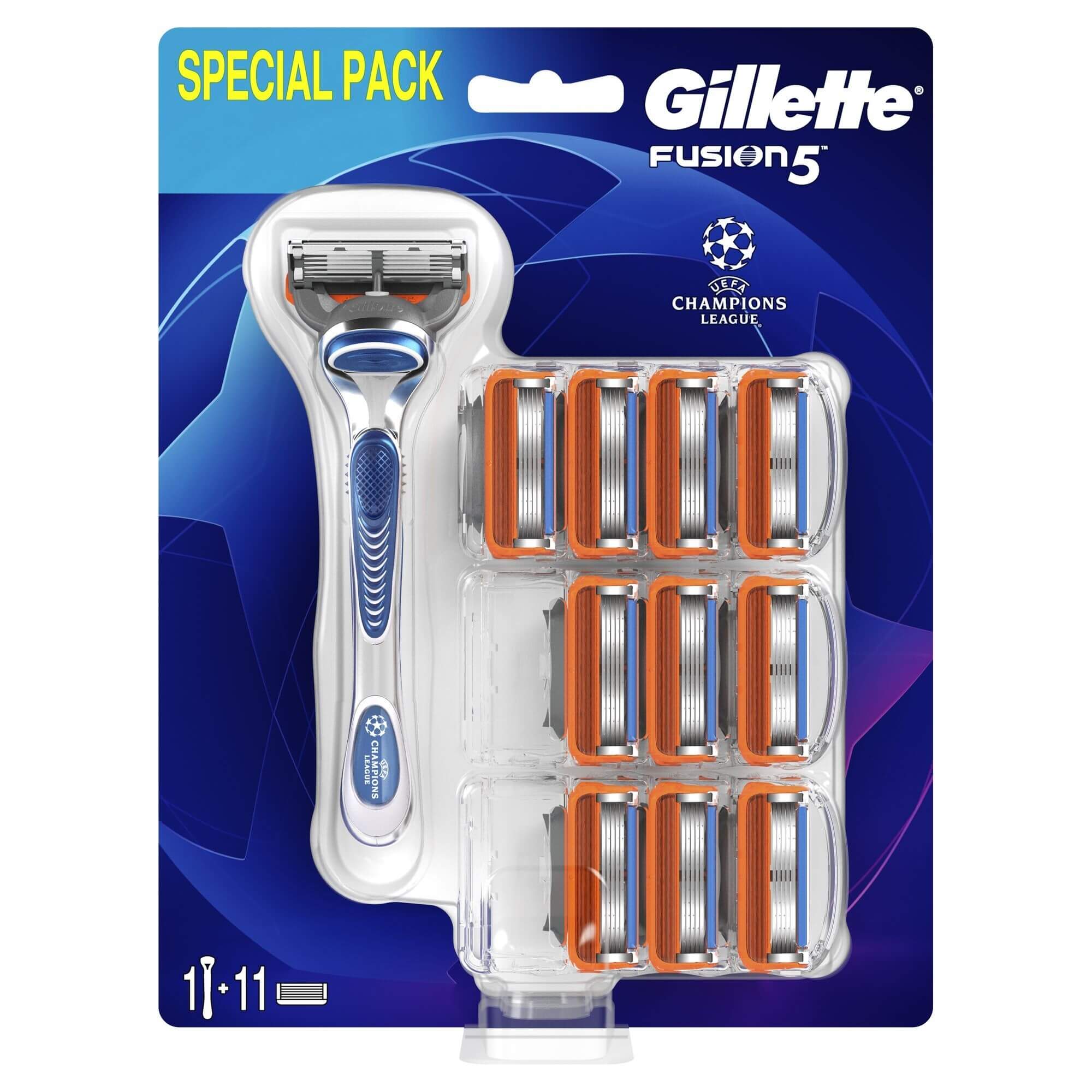 Gillette Holicí strojek Fusion Manual + 11 hlavic