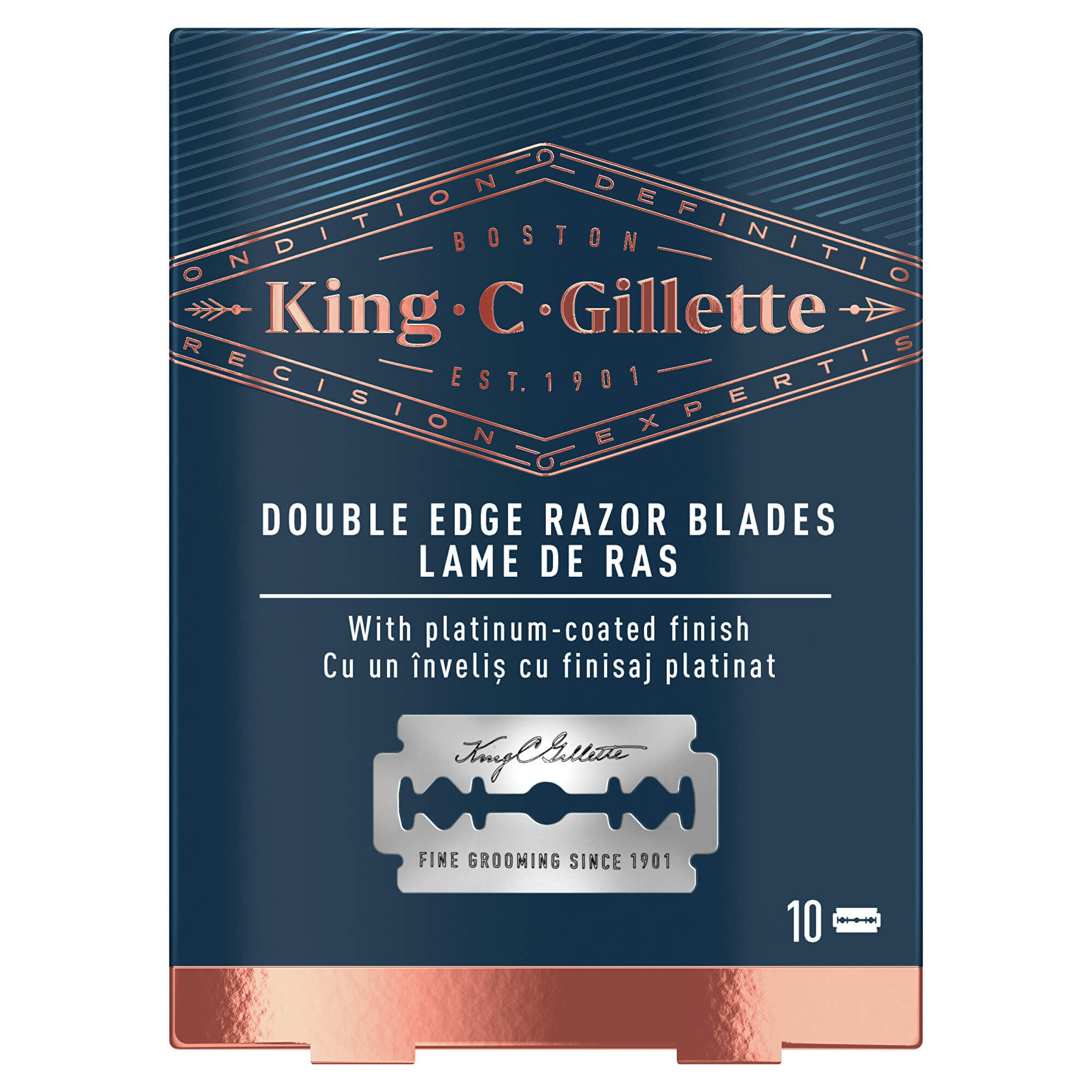 Gillette Náhradní žiletky King (Double Edge Razor Blades) 10 ks