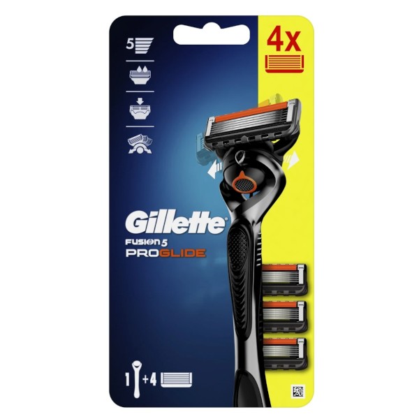 Levně Gillette Holicí strojek Fusion 5 ProGlide + 4 hlavice
