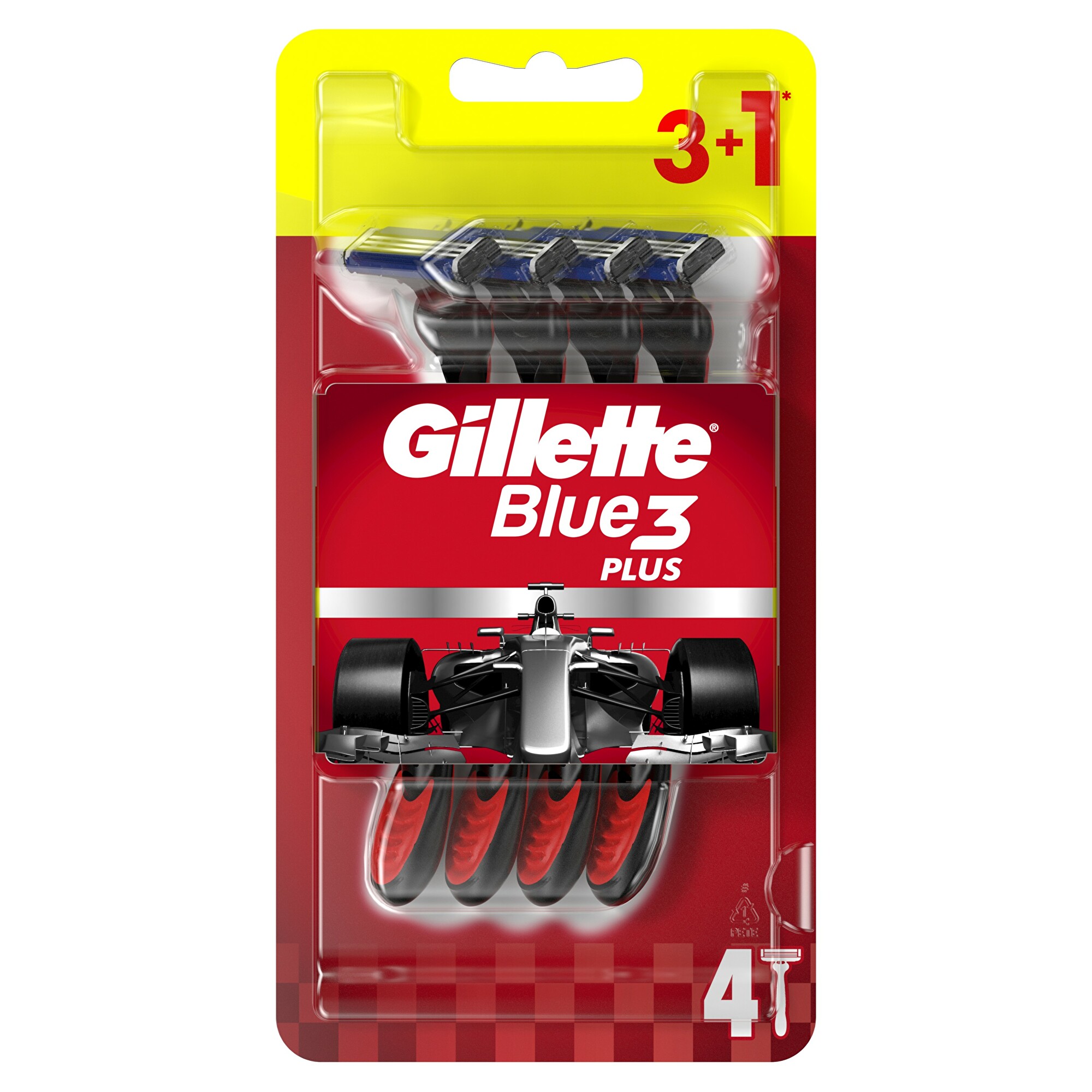 Gillette Jednorázová holítka Gillette Blue3 Plus 3+1 ks
