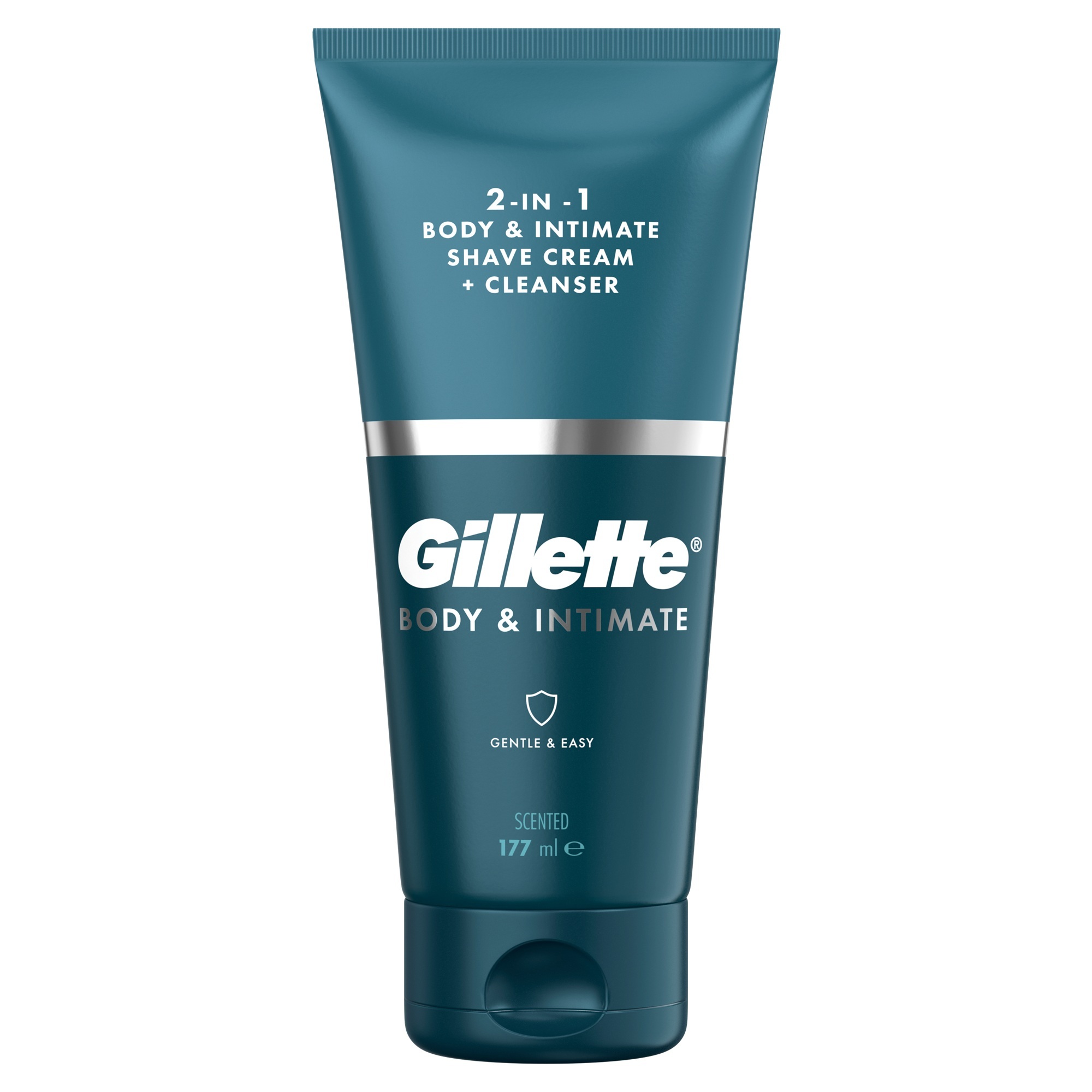 Gillette Mycí emulze a přípravek na holení 2v1 Body & Intimate (Body & Intimate Shave Cream + Cleanser) 177 ml
