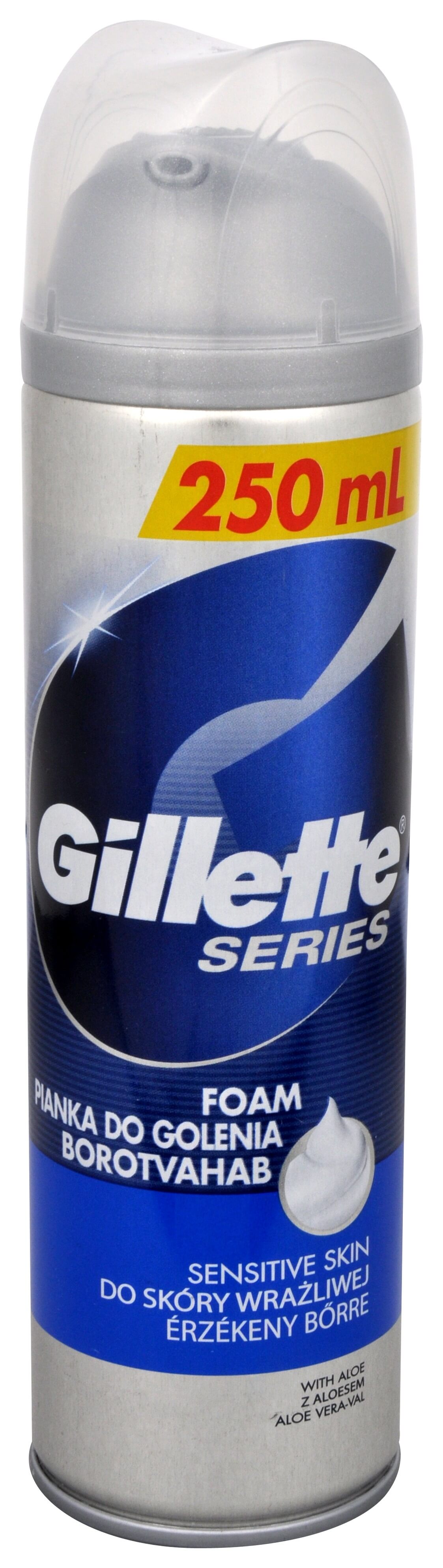 Gillette Pena na holenie pre citlivú pleť Series Sensitive Skin (Foam) 250 ml