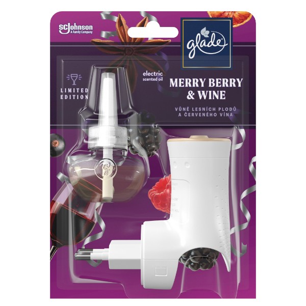 Glade Elektrický osvěžovač vzduchu Merry Berry & Wine 20 ml