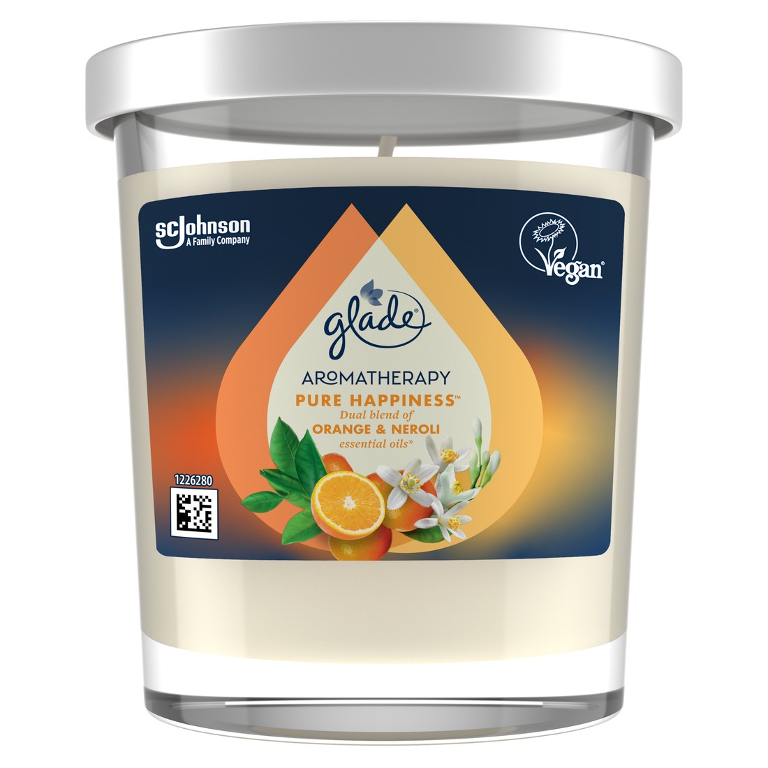 Aromaterapeutická svíčka Glade Pure Happiness v krabičce