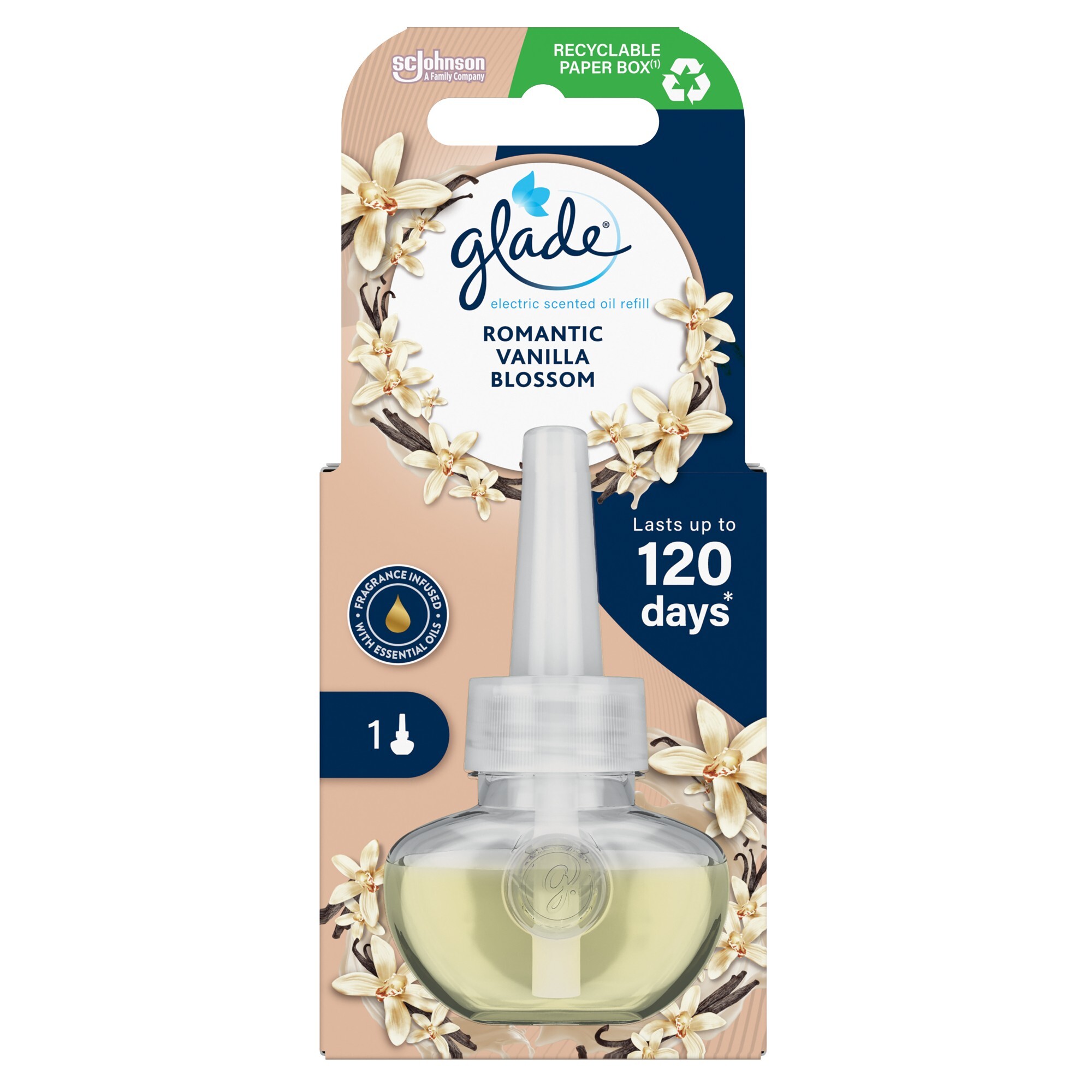 GLADE Romantic Vanilla Blossom náplň do elektrického difuzéru 20 ml