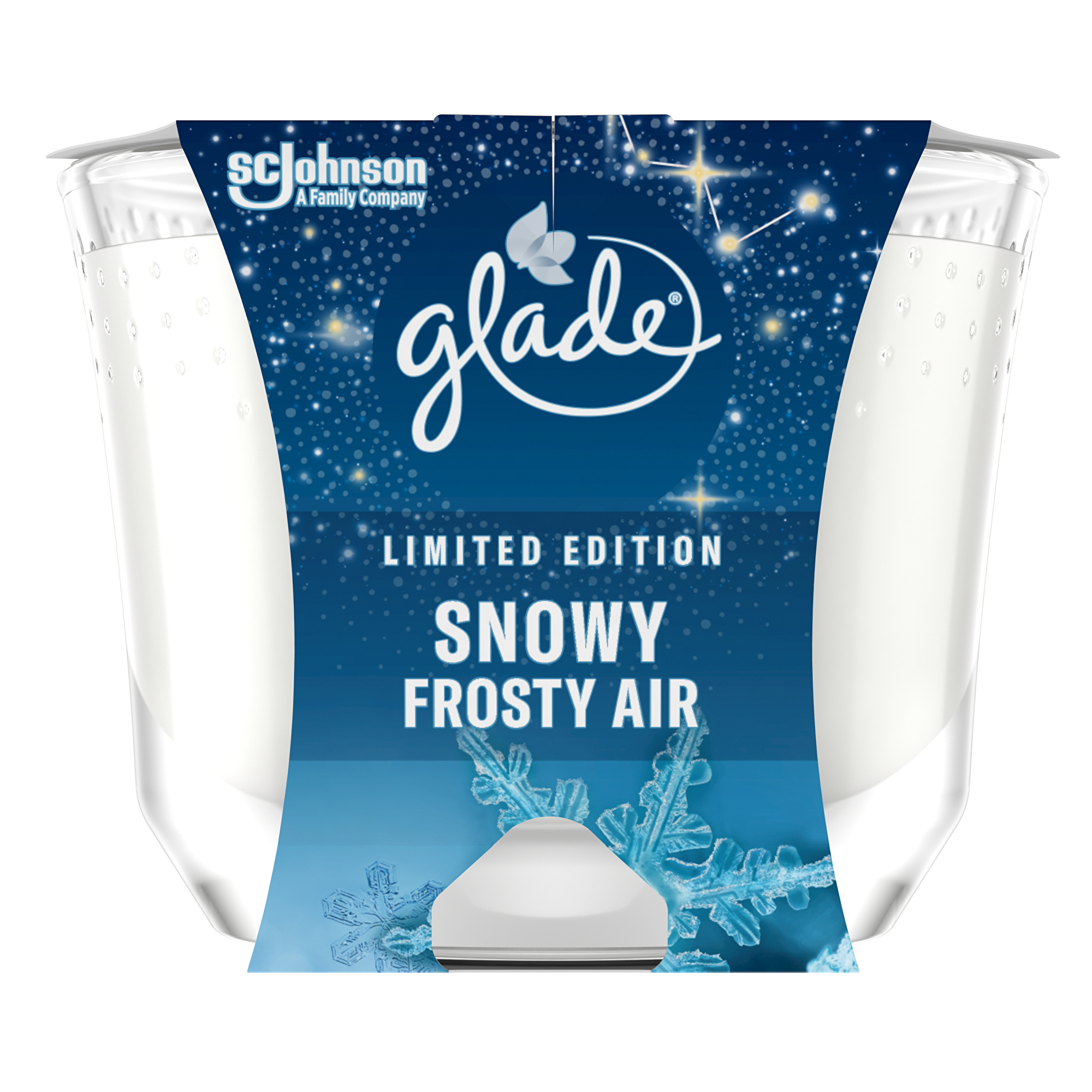 Glade Vonná svíčka Snowy Frosty Air 224 g