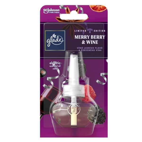 Glade Náplň do elektrického osvěžovače vzduchu Merry Berry & Wine 20 ml