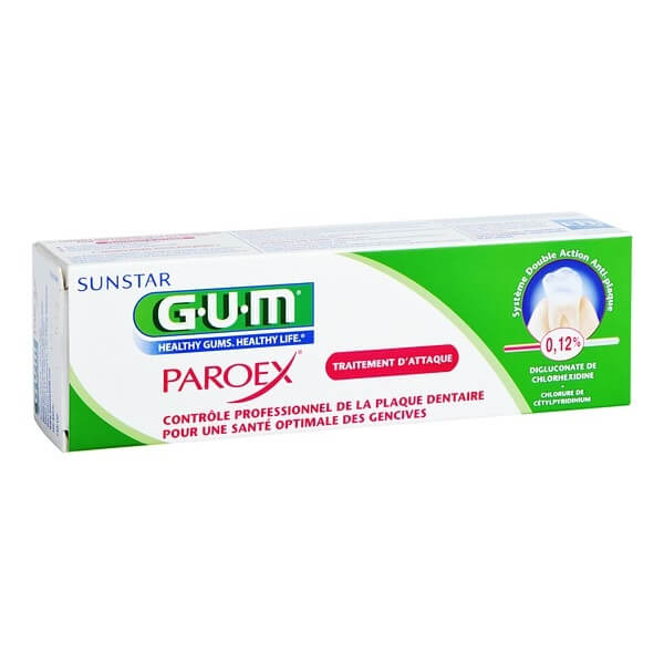 GUM Zubní gel Paroex (CHX 0,12%) 75 ml