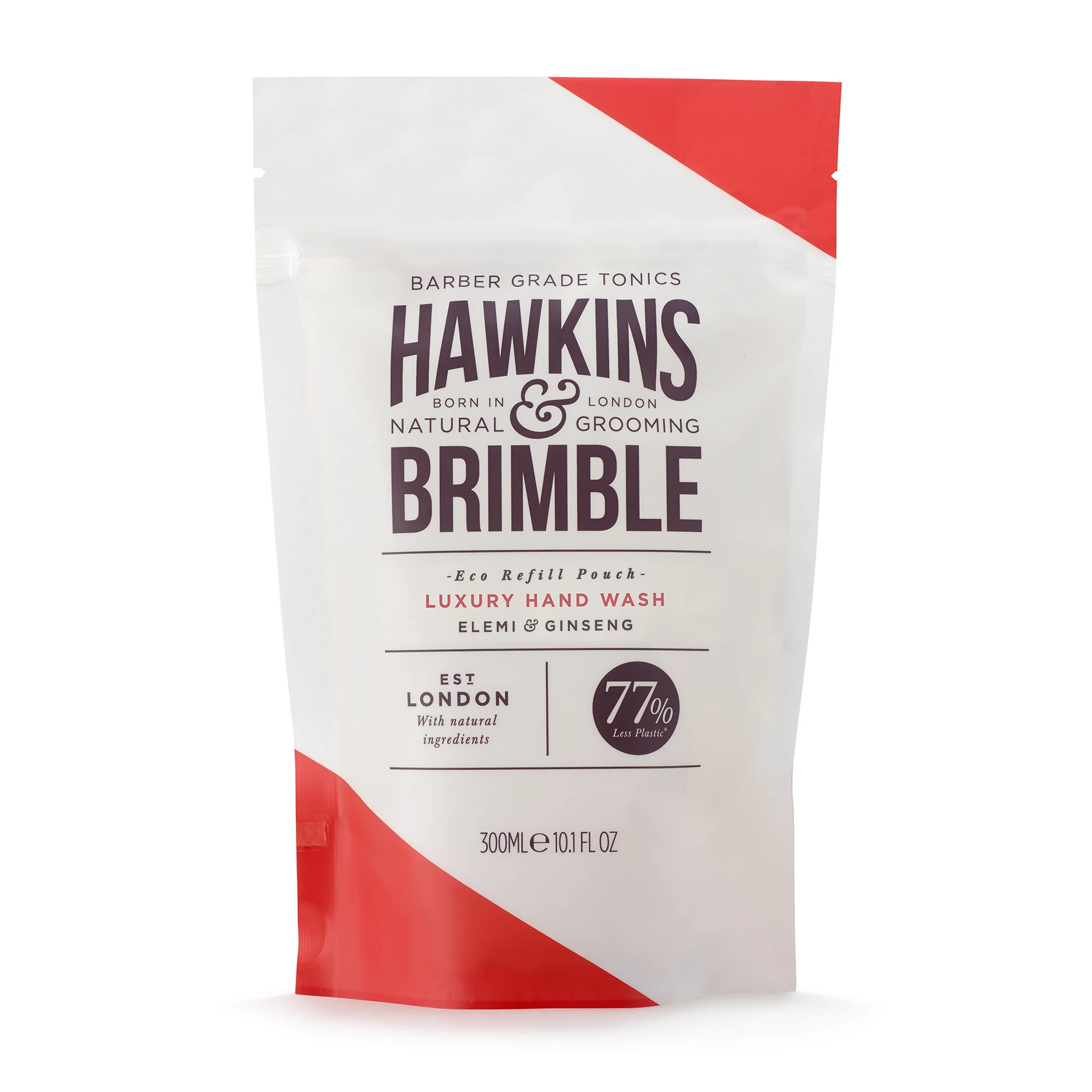 Hawkins & Brimble Tekuté mýdlo na ruce s vůni elemi a ženšenu Elemi & Ginseng (Luxury Hand Wash) - náhradní náplň 300 ml