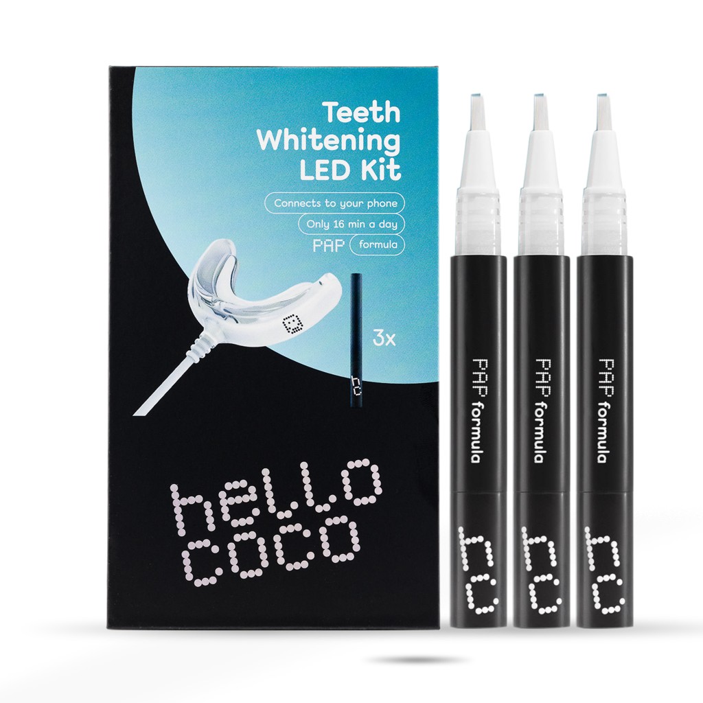 Zobrazit detail výrobku Hello Coco Souprava na bělení zubů (PAP+ Teeth Whiteting Led Kit)