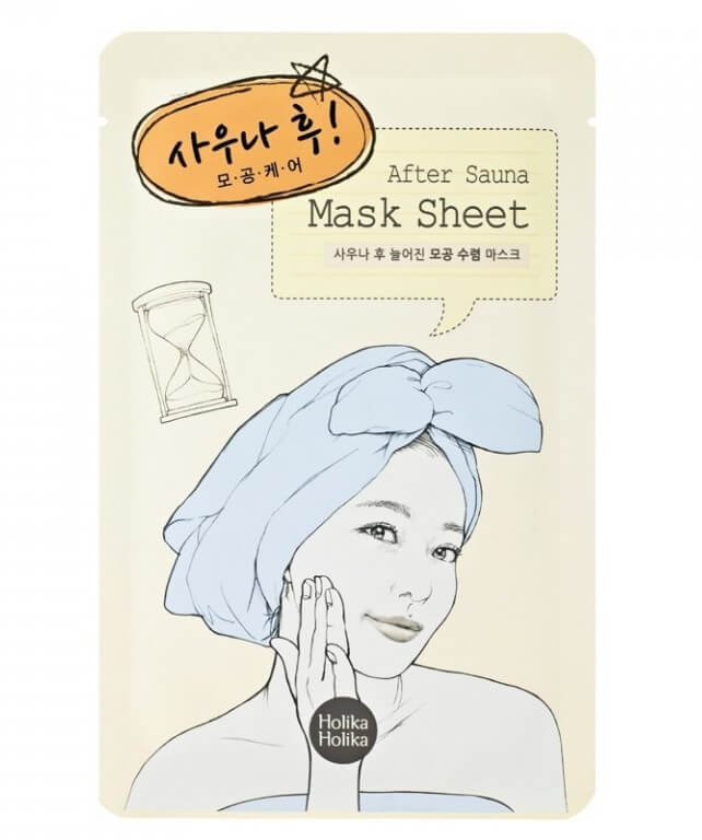 Holika Holika Plátýnková maska na rozšířené póry After Sauna (After Mask Sheet) 16 ml