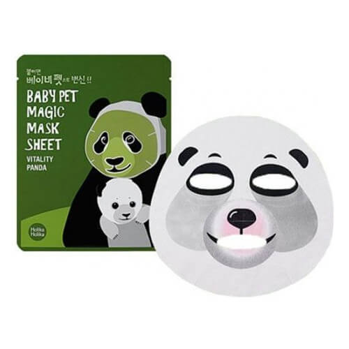 Holika Holika Zpevňující plátýnková maska Baby Pet Magic Vitality Panda (Mask Sheet) 22 ml