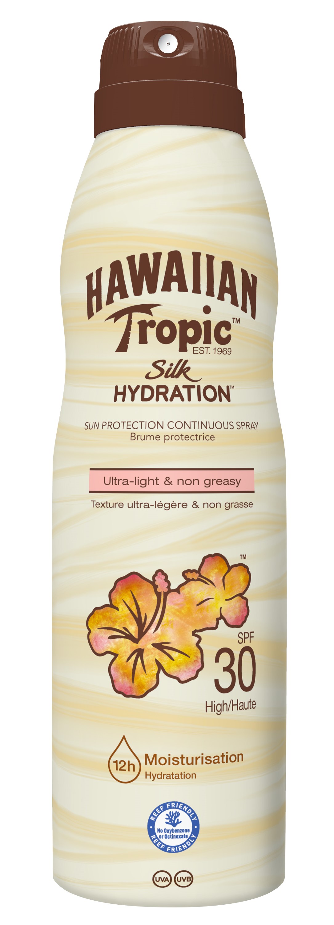 Hawaiian Tropic Sprej na opalování Silk Hydration Spray SPF 30 (Sun Protection Continuous Spray) 177 ml