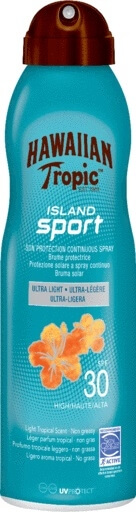 Hawaiian Tropic Sprej na opalování SPF 30 Island Sport (Sun Protection Spray) 220 ml
