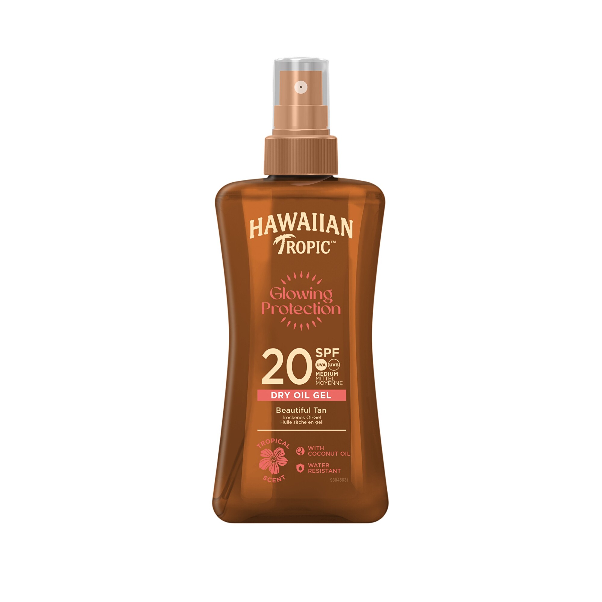 Hawaiian Tropic Suchý olej na opalování s rozprašovačem SPF 20 Protective (Dry Spray Oil) 200 ml