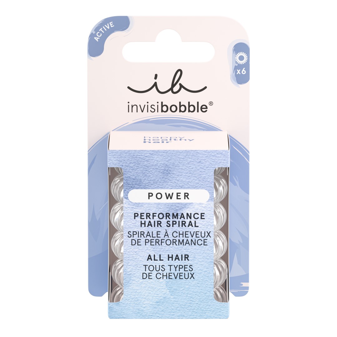 Invisibobble Gumička do vlasů Power Crystal Clear 6 ks