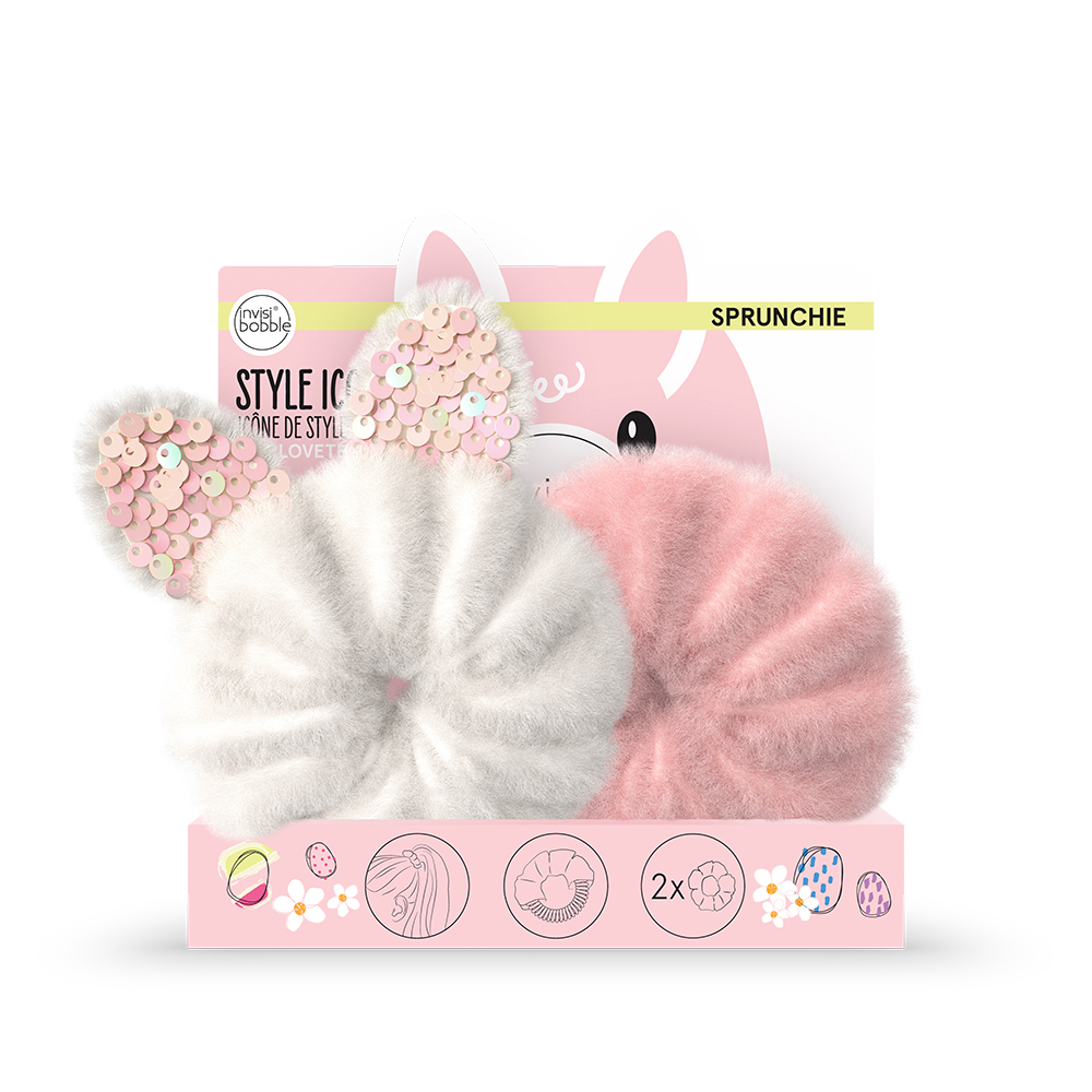 Levně Invisibobble Gumička do vlasů Sprunchie Easter Cotton Candy 2 ks