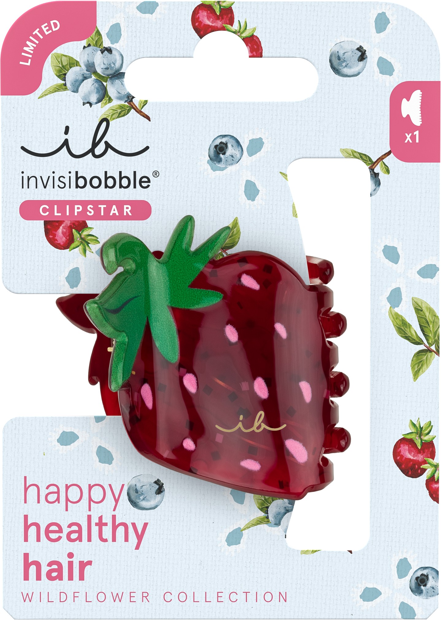 Invisibobble Skřipec do vlasů Clipstar Wildflower Berry Brighter M
