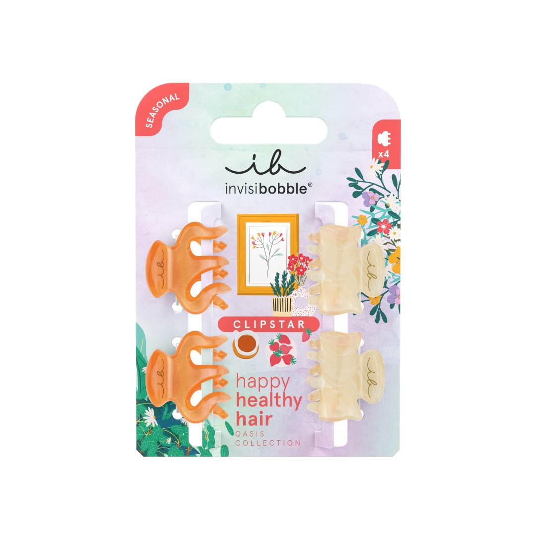 Invisibobble Skřipec do vlasů Clipstar XS Oasis Petit Citrus 4 ks
