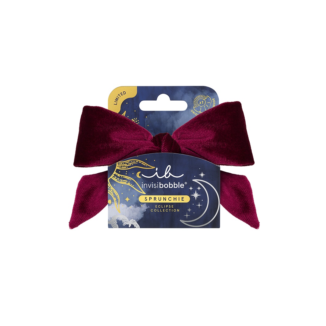 Invisibobble Gumička do vlasov s mašľou Sprunchia Original Eclipse Velvet Grace