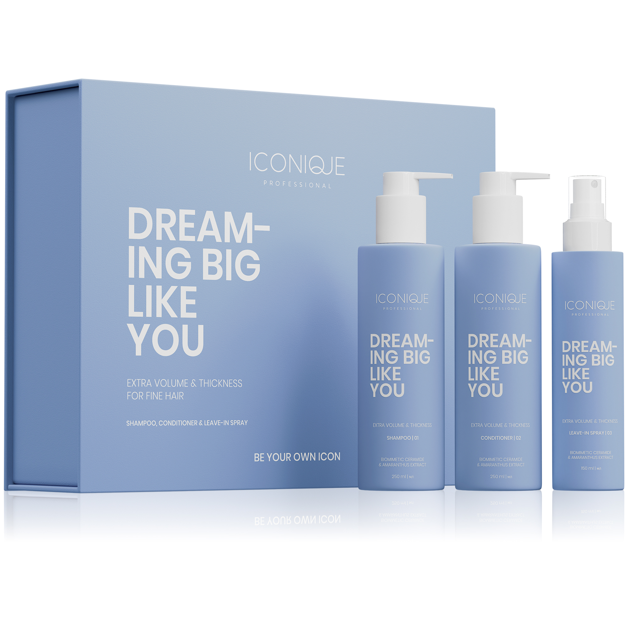 ICONIQUE Professional Darčeková sada pre jemné vlasy Dreaming Big Like You