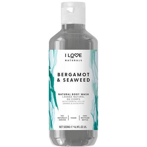 I Love Hydratační sprchový gel Naturals Bergamot & Seaweed (Body Wash) 500 ml