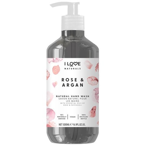 I Love Hydratační tekuté mýdlo na ruce Naturals Rose & Argan (Hand Wash) 500 ml