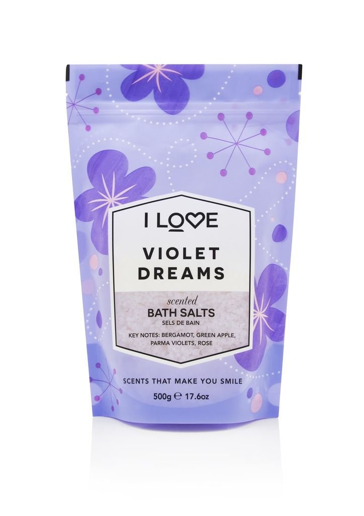 I Love Sůl do koupele Signature Violet Dreams (Bath Salts) 500 g