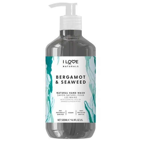 I Love Hydratační tekuté mýdlo na ruce Naturals Bergamot & Seaweed (Hand Wash) 500 ml