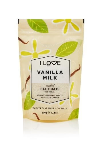 I Love Koupelová sůl Vanilla Milk (Bath Salts) 500 g