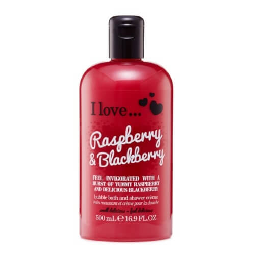 I Love Koupelový a sprchový krém s vůní malin a ostružin (Raspberry & Blackberry Bubble Bath And Shower Creme) 500 ml