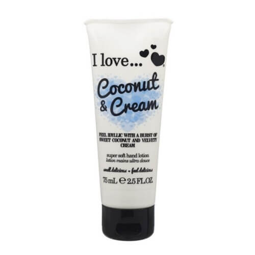 I Love Vyživující krém na ruce s vůní kokosu a sametového krému (Coconut & Cream Super Soft Hand Lotion) 75 ml