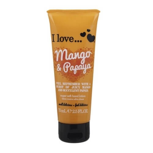I Love Vyživující krém na ruce s vůní manga a papáji (Mango & Papaya Super Soft Hand Lotion) 75 ml