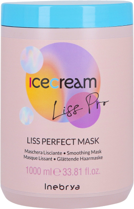 Inebrya Vyhlazující vlasová maska Ice Cream Liss Pro (Liss Perfect Mask) 1000 ml