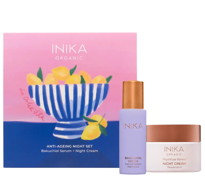 INIKA Organic Darčeková sada Anti-Ageing Night Set
