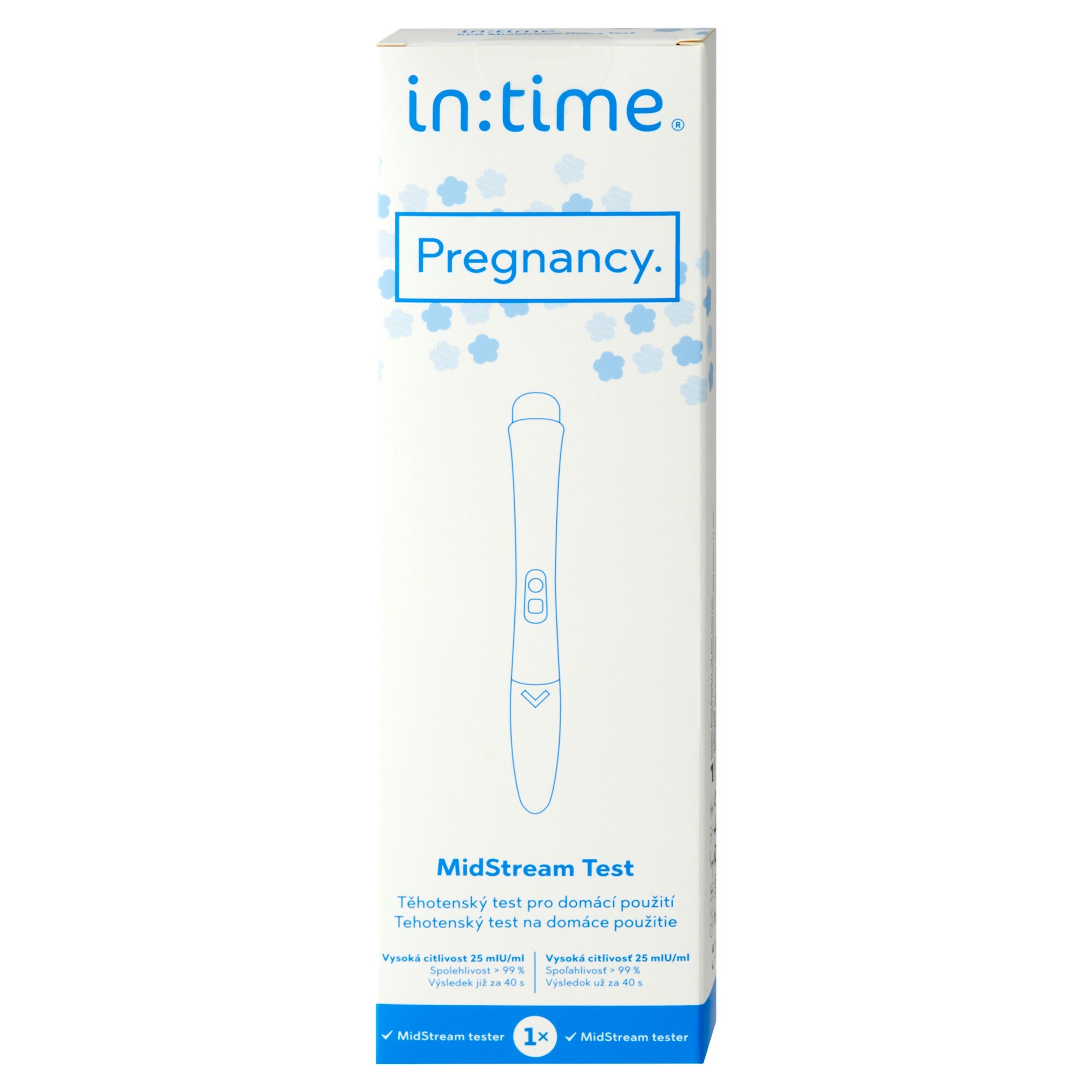 InTime Tehotenský test Pregnancy MidStream Test 1 ks