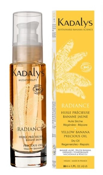Kadalys Rozjasňující suchý olej na pleť, tělo a vlasy ze žlutého banánu BIO Radiance (Precious Oil Yellow Banana) 50 ml