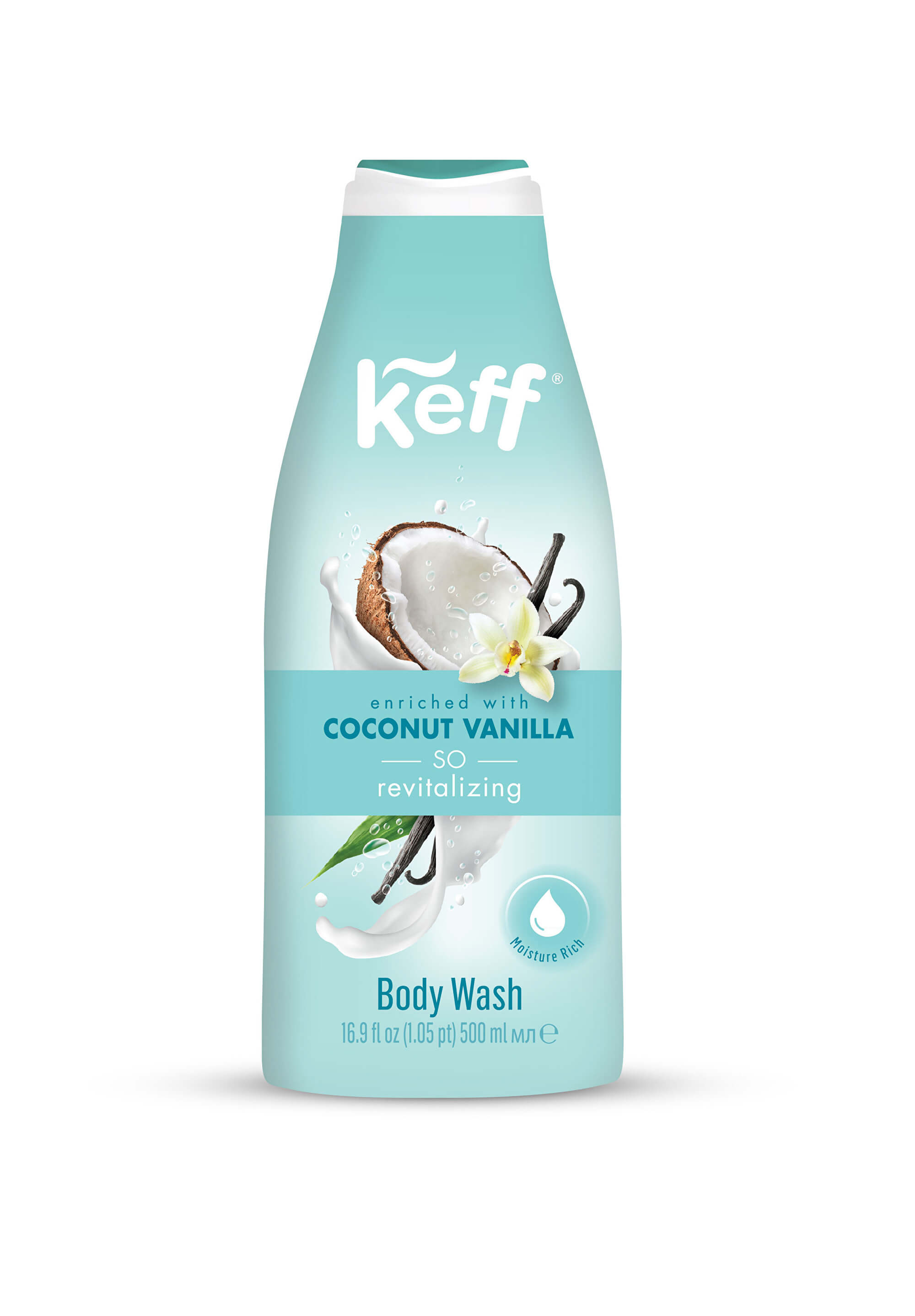 Keff Mycí krém Vanilka & kokos (Cream Wash) 500 ml