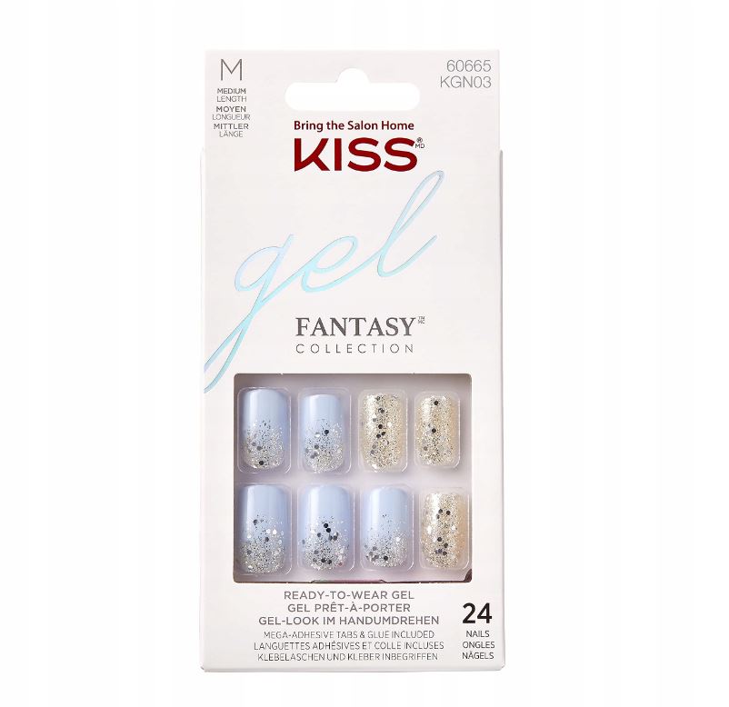Levně KISS Gelové nehty Gel Fantasy 60665 (Nails) 24 ks
