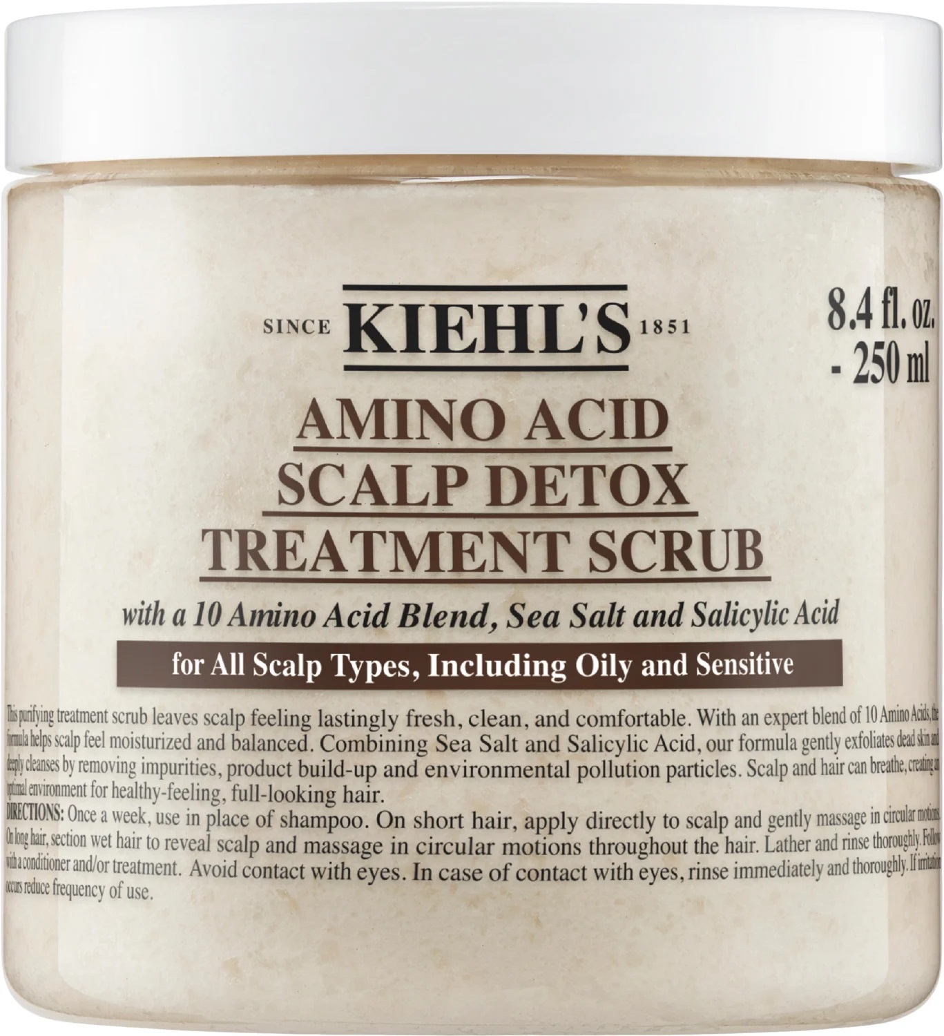 Kiehl´s Detoxikační peeling na vlasovou pokožku Amino Acid (Scalp Detox Treatment Scrub) 250 ml