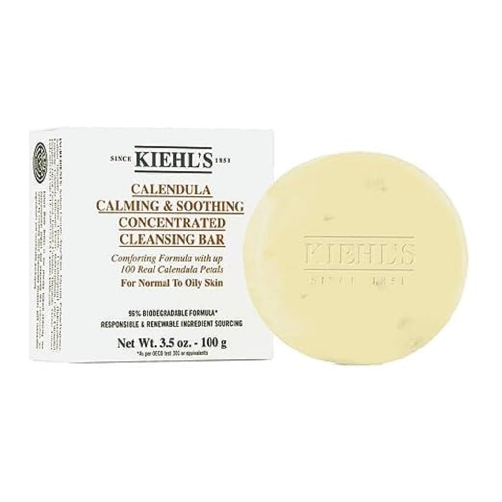 Levně Kiehl´s Zklidňující čisticí mýdlo pro normální až mastnou pleť Calendula (Calming & Soothing Cleansing Bar) 100 g