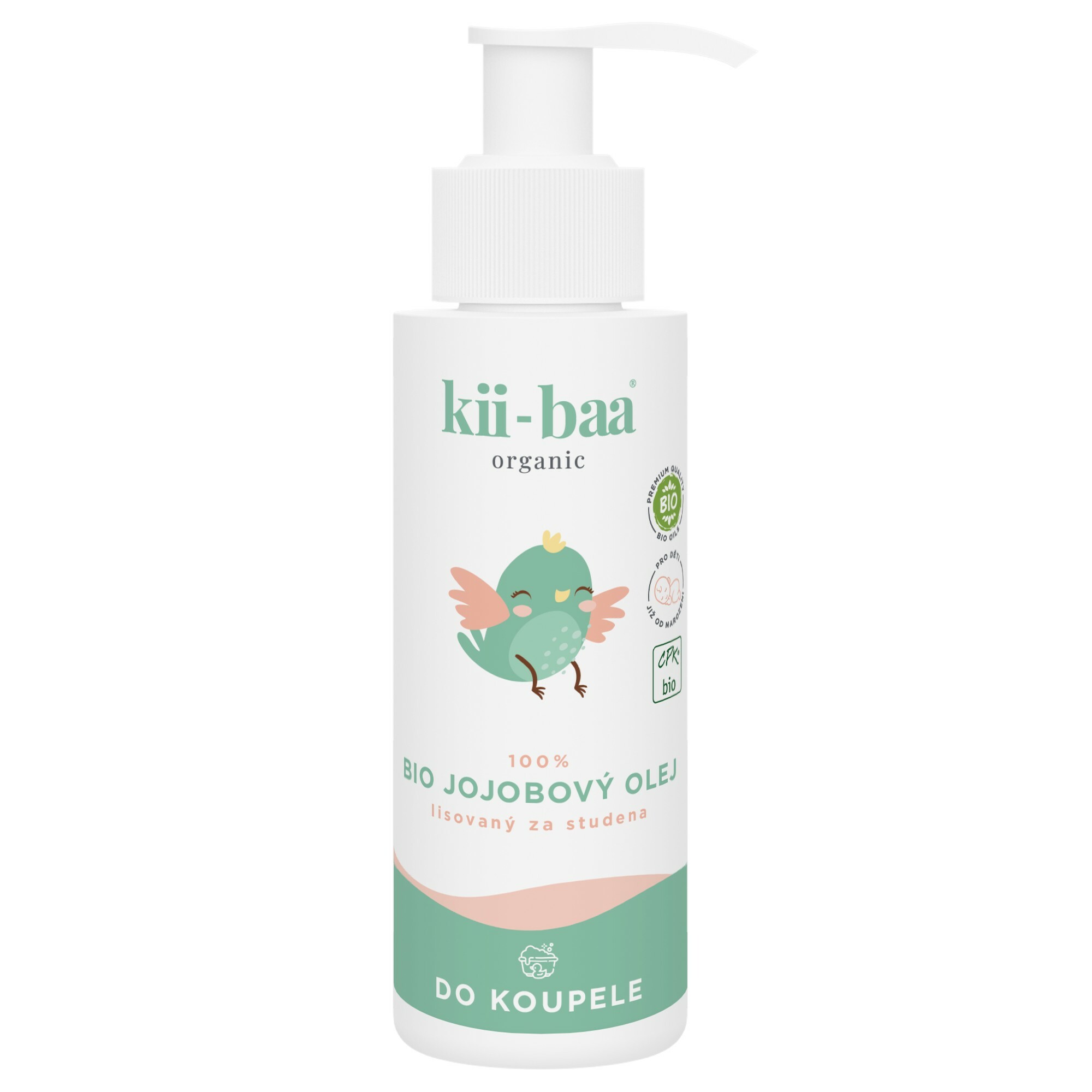 kii-baa organic Bio jojobový olej do koupele 100 ml