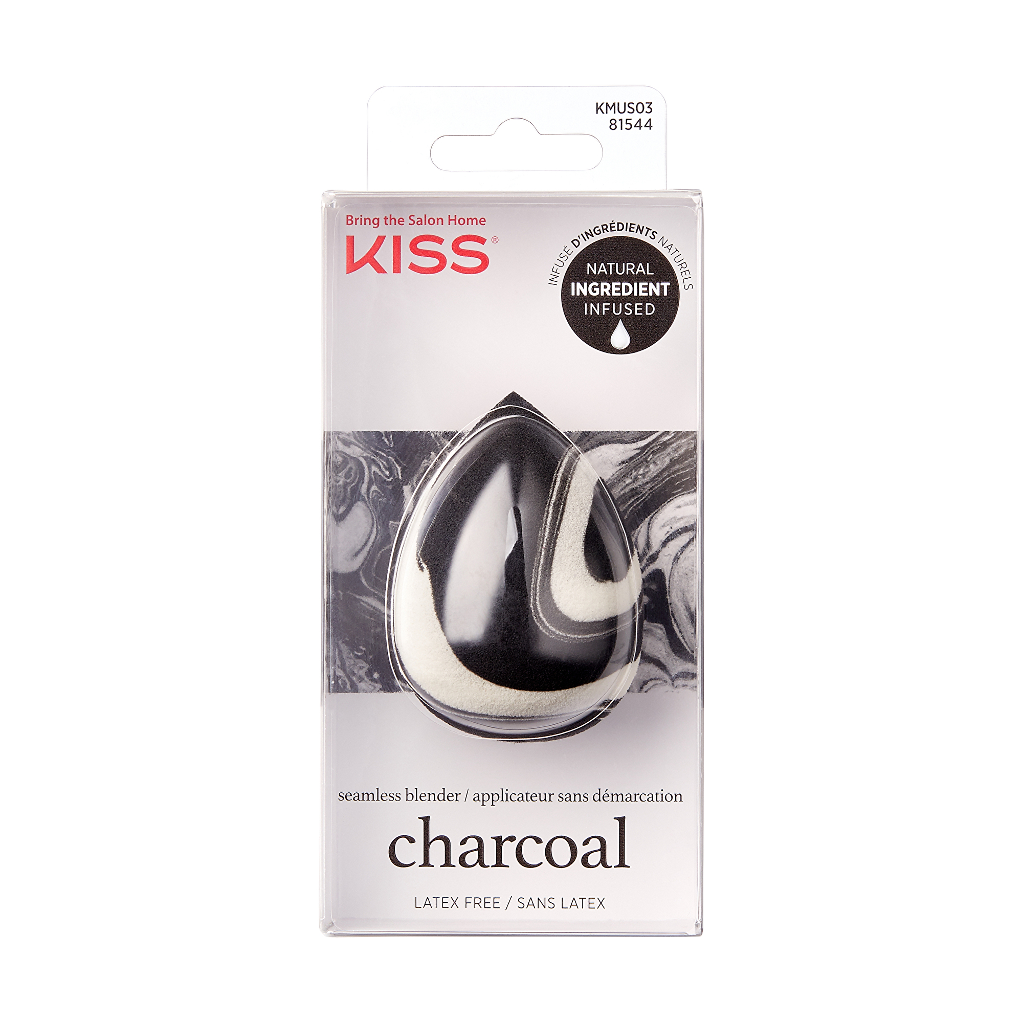 KISS Hubka na make-up Charcoal (Infused Make-up Sponge)