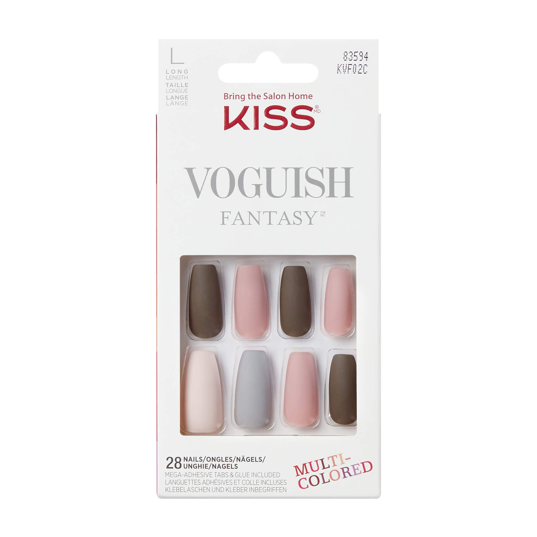 KISS Nalepovacie nechty Voguish Fantasy Nails Chilllout 28 ks