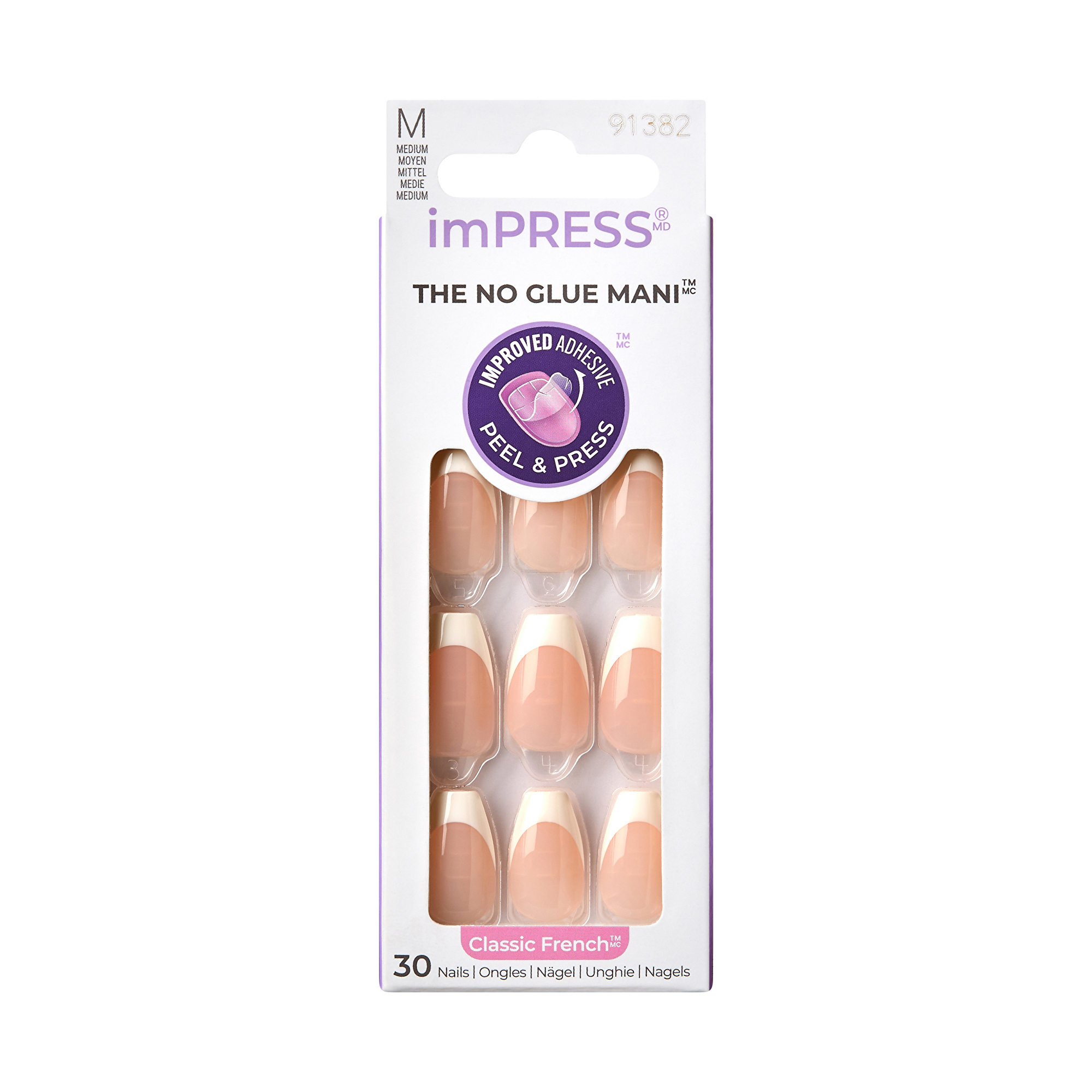 KISS Samolepiace nechty ImPRESS Nails - Ideal 30 ks