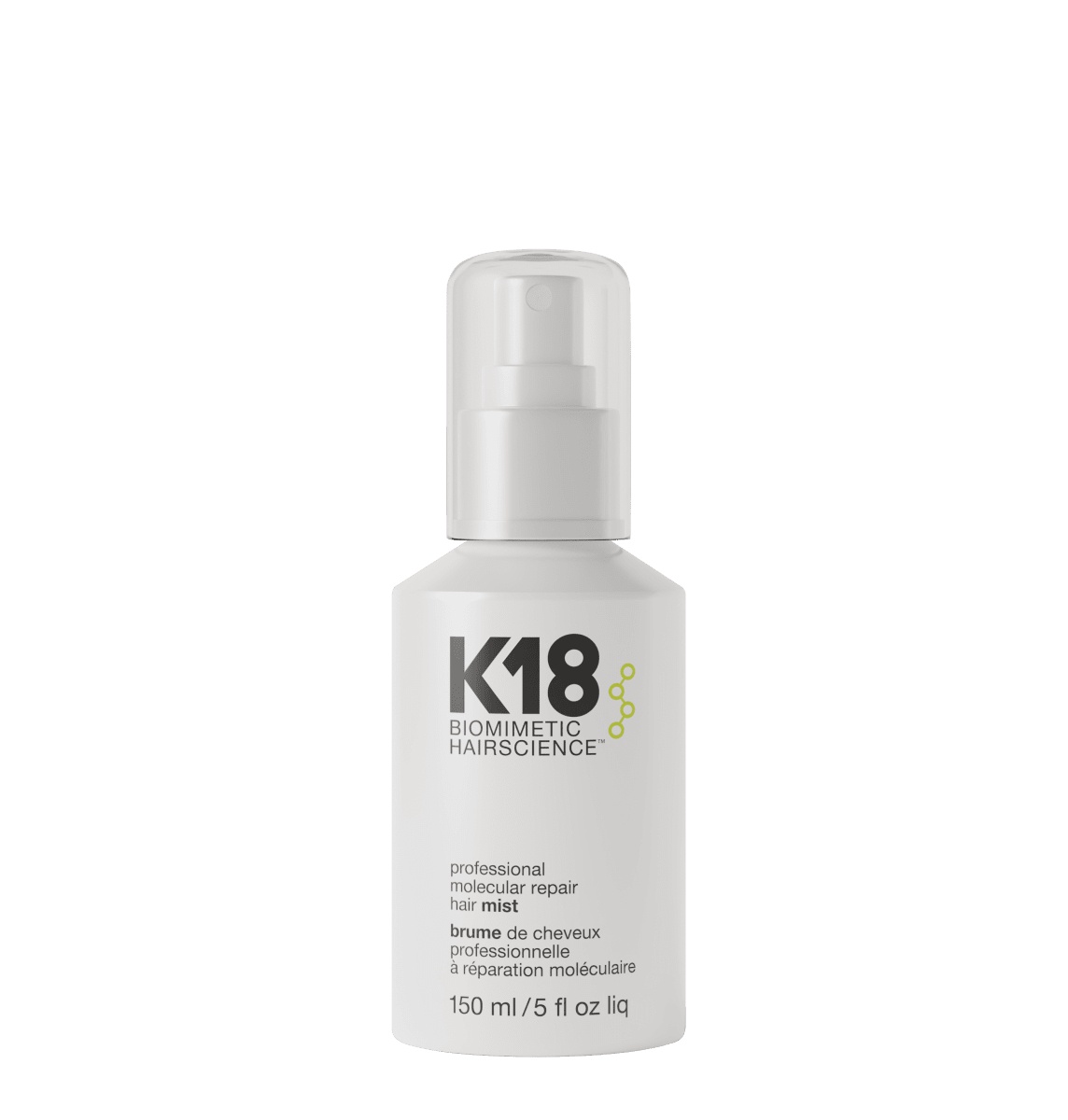 K18 Obnovujúca vlasová hmla Biomimetic Hairscience (Molecular Repair Hair Mist) 150 ml