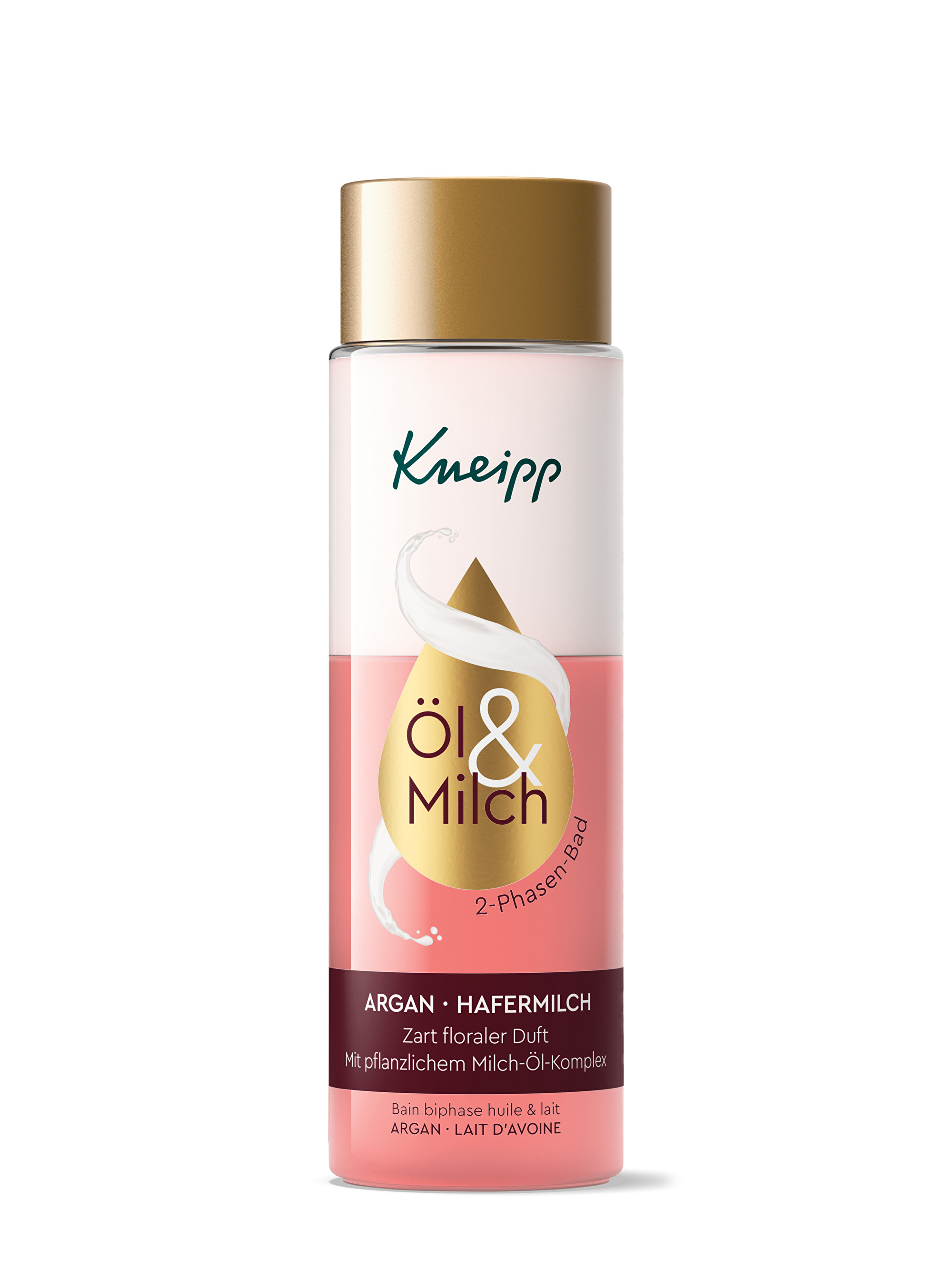 Kneipp Dvoufázový olej do koupele s arganovým olejem a rýžovým mlékem (Argan Oil & Oat Milk Bath) 250 ml