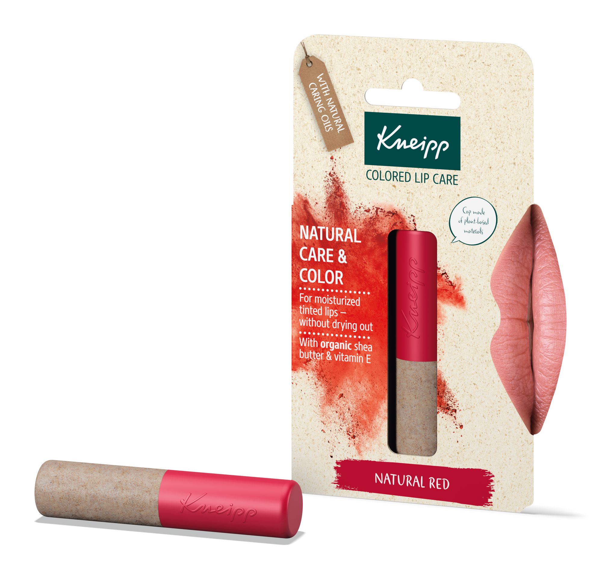 Barevný balzám na rty Natural Red Colored Lip Balm 3,5 g