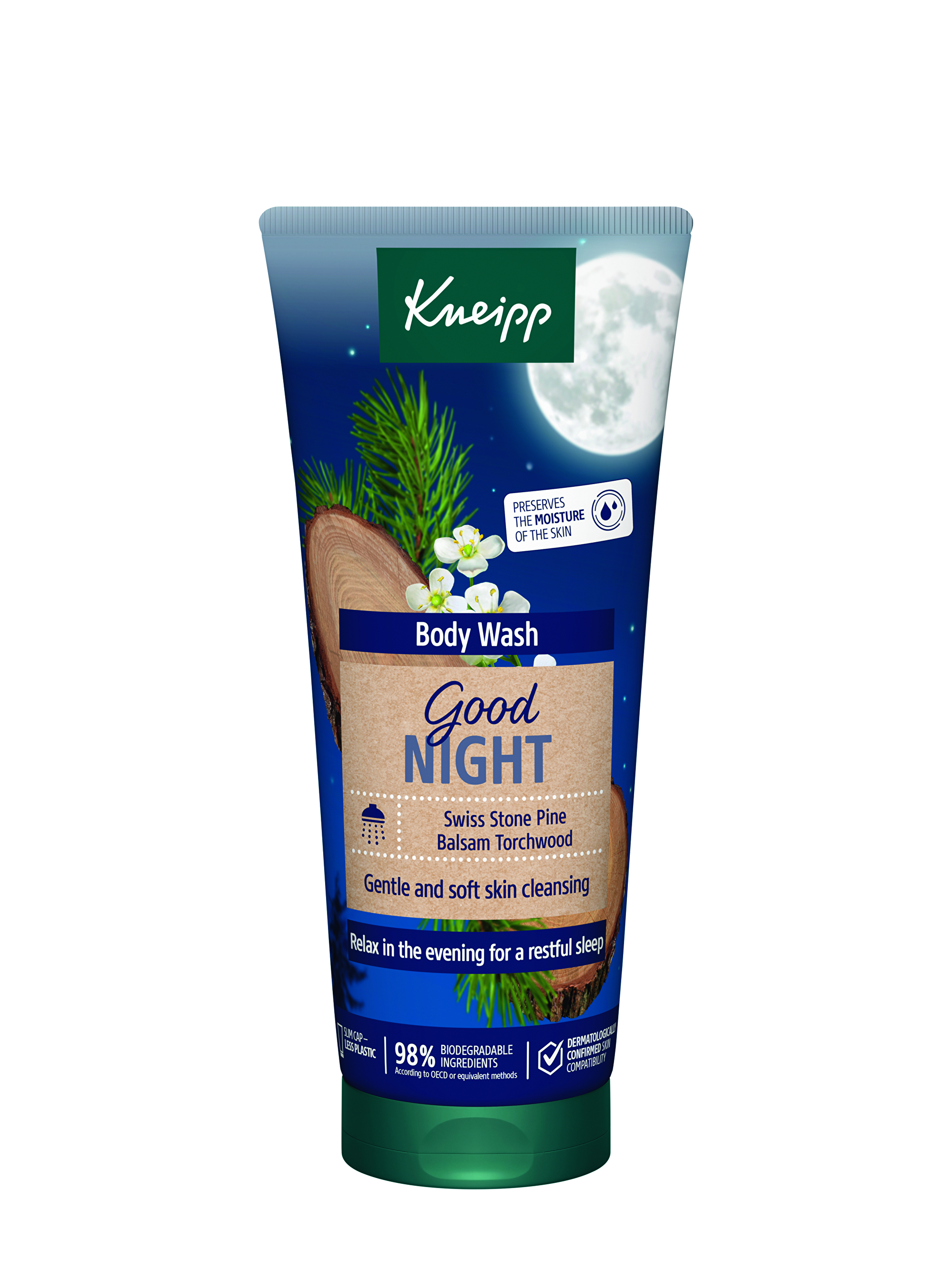 Kneipp Sprchový gel Good Night Skin Cleansing 200 ml