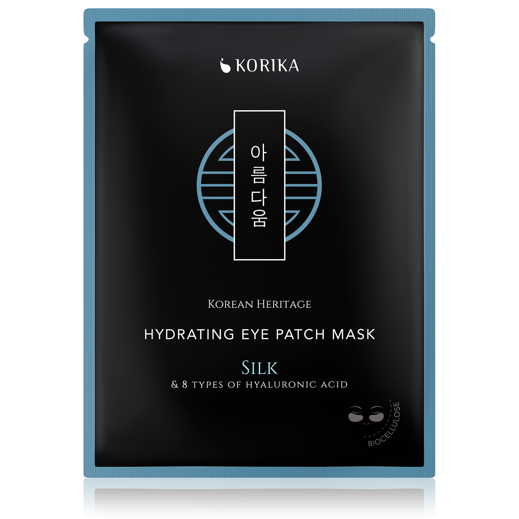 KORIKA Hydratačná biocelulózová maska na očné okolie Korean Heritage (Hydrating Eye Patch Mask) 2 ks